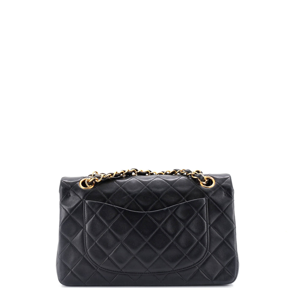 Vintage Classic Double Flap Bag Quilted Lambskin Small