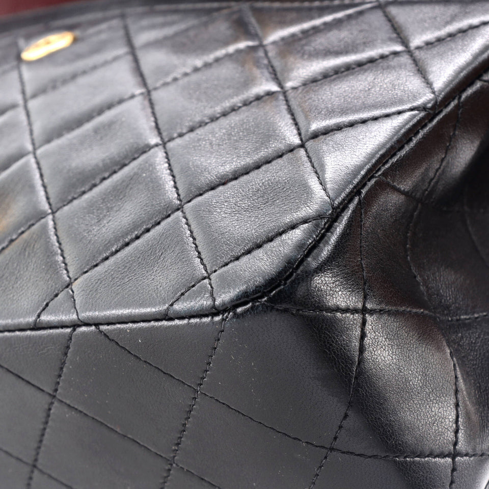Vintage Classic Double Flap Bag Quilted Lambskin Small