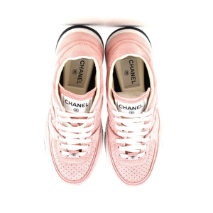 Women's CC Low-Top Sneakers Perforated Suede