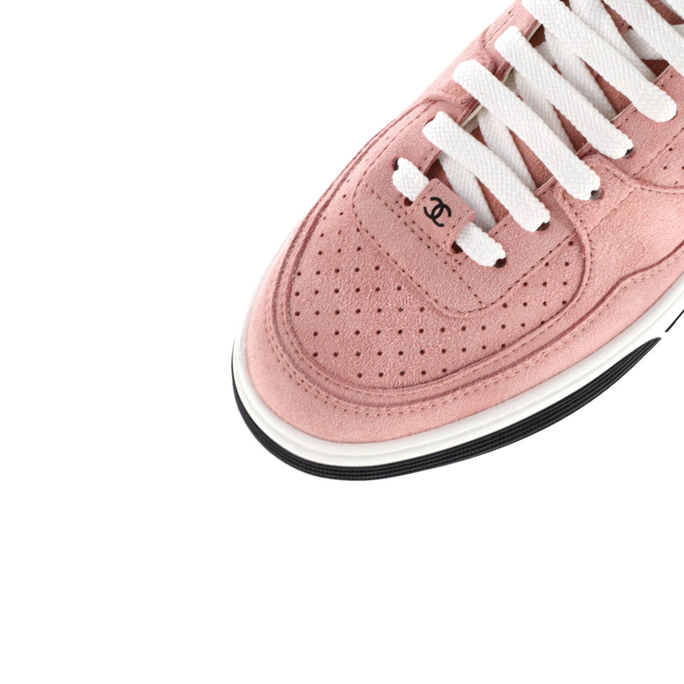 Women's CC Low-Top Sneakers Perforated Suede