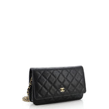 Wallet on Chain Quilted Caviar