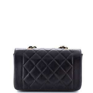 Vintage Diana Flap Bag Quilted Lambskin Small