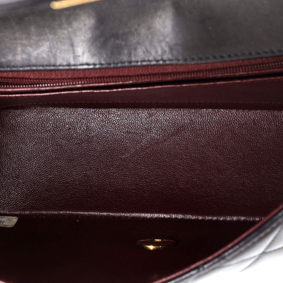 Vintage Diana Flap Bag Quilted Lambskin Small