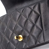 Vintage Diana Flap Bag Quilted Lambskin Small