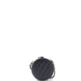 Poker Chip Clutch With Chain Quilted Lambskin with Enamel