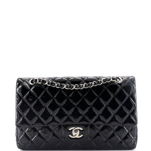 Classic Double Flap Bag Quilted Patent Medium