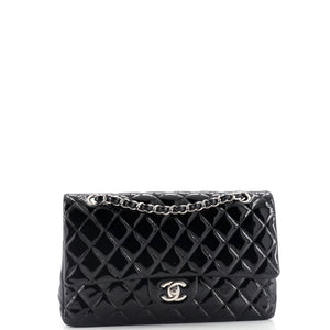 Classic Double Flap Bag Quilted Patent Medium