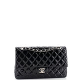 Classic Double Flap Bag Quilted Patent Medium