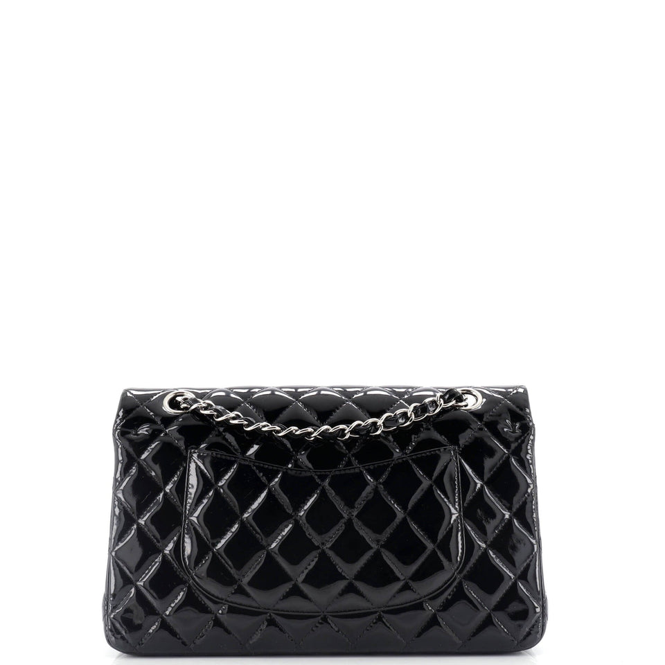 Classic Double Flap Bag Quilted Patent Medium