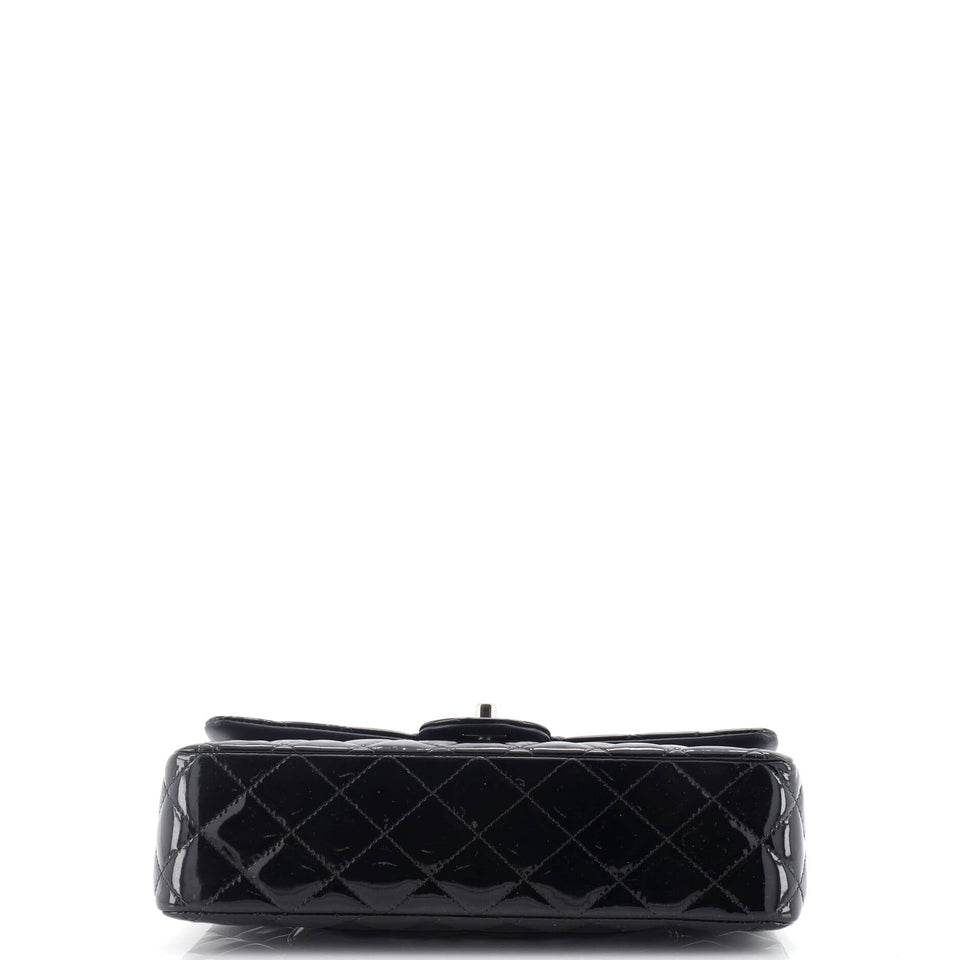 Classic Double Flap Bag Quilted Patent Medium