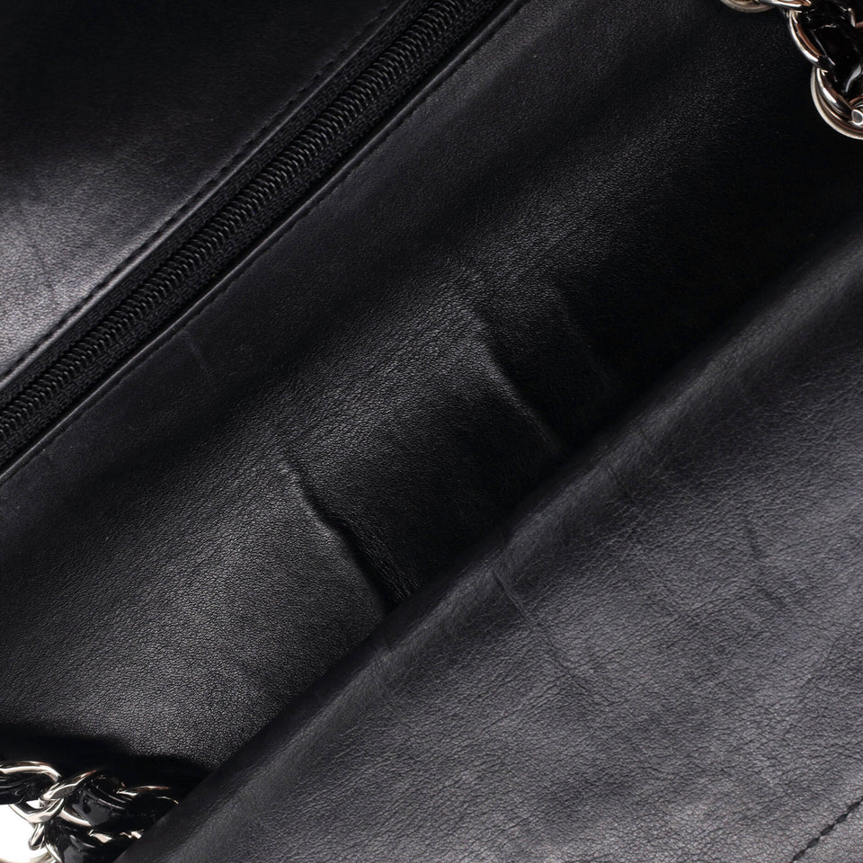 Classic Double Flap Bag Quilted Patent Medium