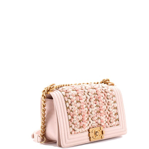 Boy Flap Bag Braided Tweed Old Medium