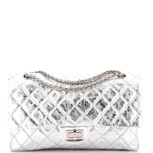 Reissue 2.55 Flap Bag Quilted Metallic Aged Calfskin 227