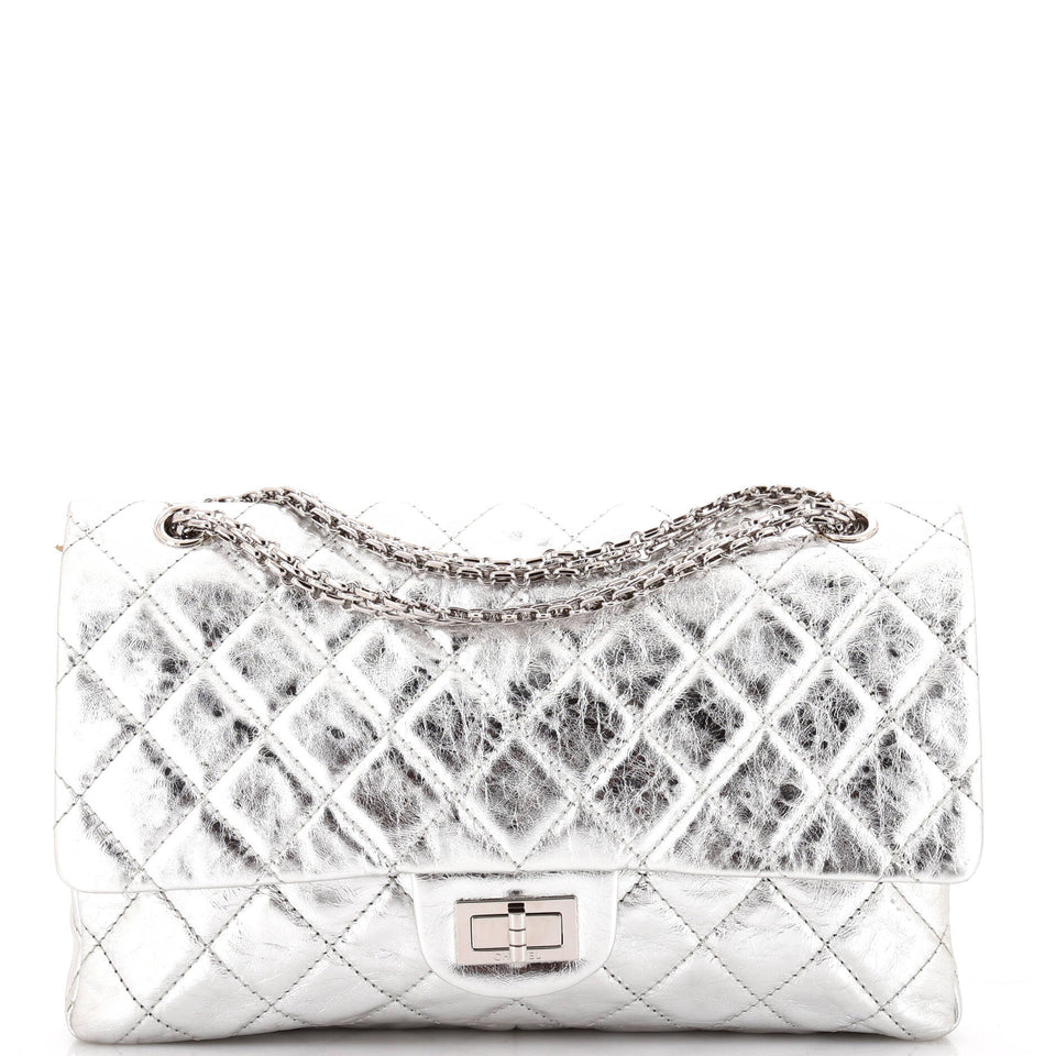 Reissue 2.55 Flap Bag Quilted Metallic Aged Calfskin 227