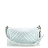 Boy Flap Bag Iridescent Chevron Lambskin Old Medium