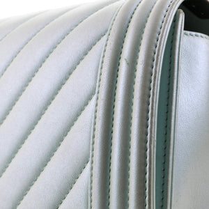 Boy Flap Bag Iridescent Chevron Lambskin Old Medium