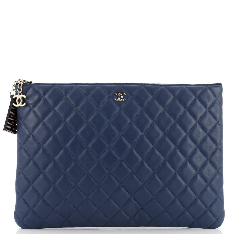 Cuba La Habana O Case Clutch Quilted Lambskin Large
