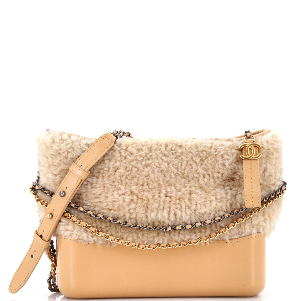 Gabrielle Hobo Shearling and Leather Medium