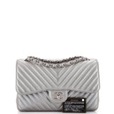 Classic Double Flap Bag Chevron Caviar Jumbo