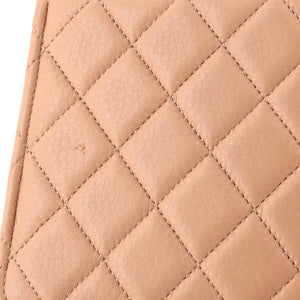 Archi Chic Square Wallet on Chain Quilted Grained Calfskin