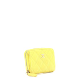 CC Zip Coin Purse Quilted Caviar Small
