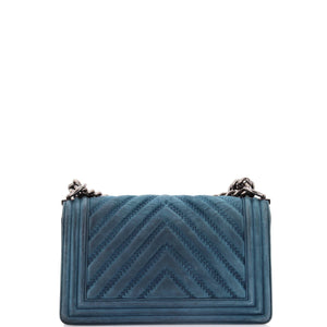 Boy Flap Bag Chevron Nubuck Old Medium