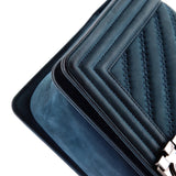 Boy Flap Bag Chevron Nubuck Old Medium