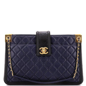 Elegant CC Tote Quilted Lambskin Large