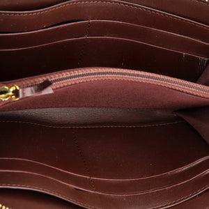 Zip Around Wallet Quilted Caviar Long