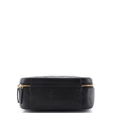 Filigree Vanity Case Quilted Caviar Large