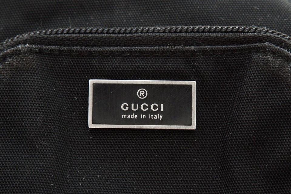 Gucci Vintage Black Triple Pouch Handbag