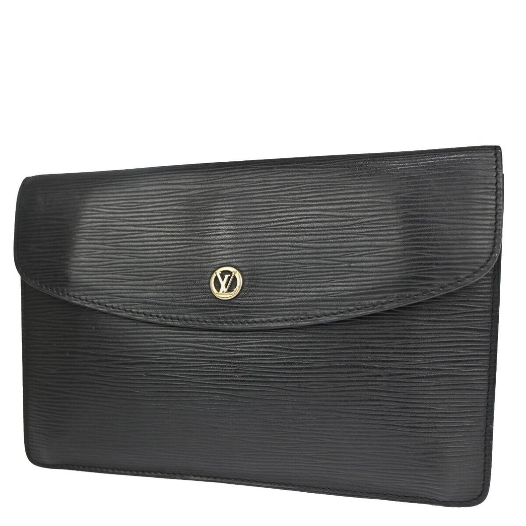 Louis Vuitton Montaigne  Leather Clutch Bag