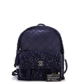 Astronaut Essentials Backpack Quilted Nylon with Tweed Medium