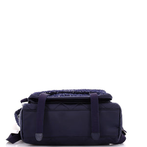 Astronaut Essentials Backpack Quilted Nylon with Tweed Medium