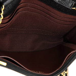 Wallet on Chain Quilted Caviar