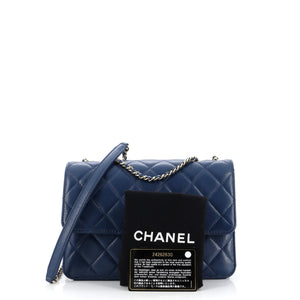 Beauty Lock Flap Bag Quilted Sheepskin Small