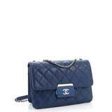 Beauty Lock Flap Bag Quilted Sheepskin Small