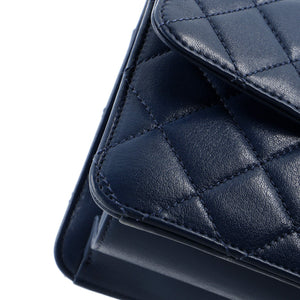 Beauty Lock Flap Bag Quilted Sheepskin Small