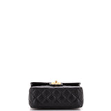 Casino Royale Charms Square Flap Bag Quilted Lambskin with Enamel Small