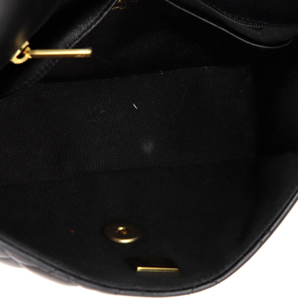 Casino Royale Charms Square Flap Bag Quilted Lambskin with Enamel Small