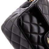 Casino Royale Charms Square Flap Bag Quilted Lambskin with Enamel Small
