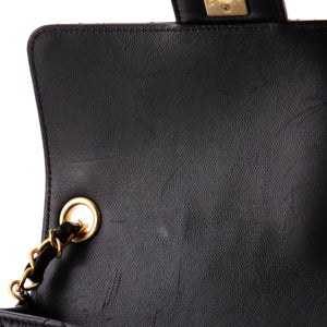 Casino Royale Charms Square Flap Bag Quilted Lambskin with Enamel Small