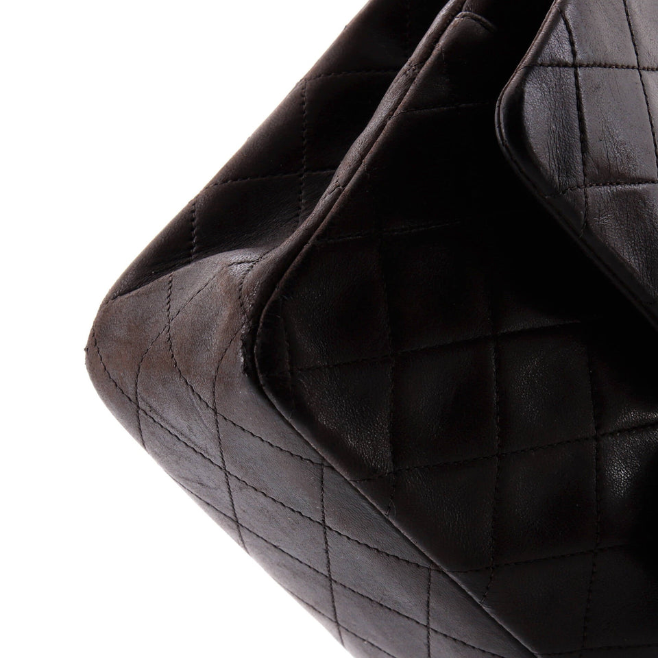 Vintage Classic Double Flap Bag Quilted Lambskin Medium