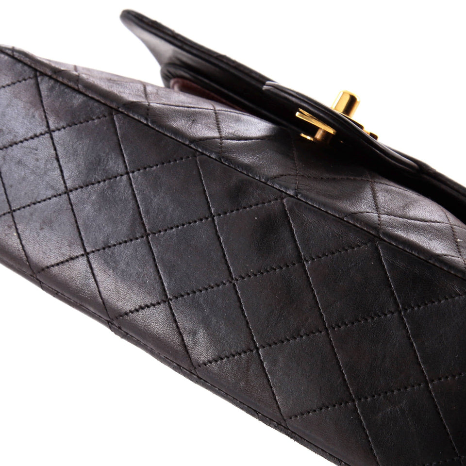 Vintage Classic Double Flap Bag Quilted Lambskin Medium
