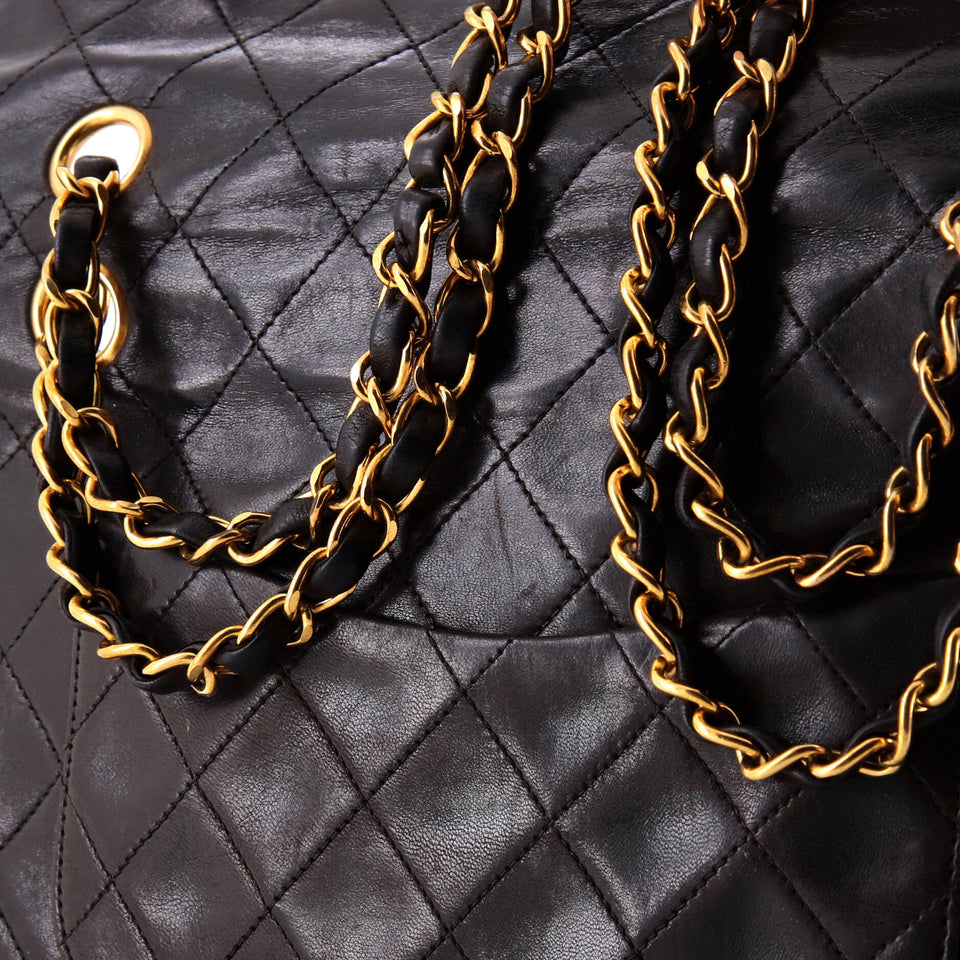 Vintage Classic Double Flap Bag Quilted Lambskin Medium
