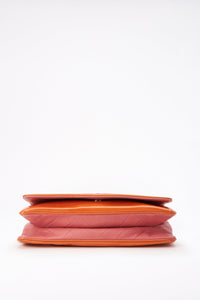 Vintage Chanel Patent Orange and Pink Leather Bag