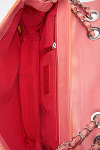 Vintage Chanel Patent Orange and Pink Leather Bag