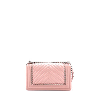 Boy Flap Bag Chevron Calfskin Old Medium