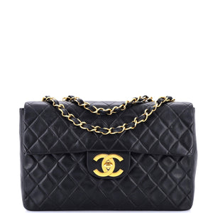 Vintage Classic Single Flap Bag Quilted Lambskin Maxi