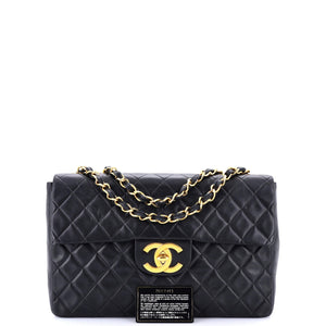 Vintage Classic Single Flap Bag Quilted Lambskin Maxi